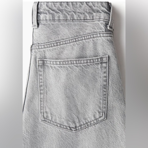 H&M Wide Large High Waist Divided Wide Leg Gray Wash Denim Jeans Size 18 New - Picture 3 of 11